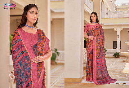 Man Mohak Vipul Chiffon Sarees