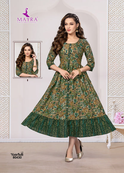 Manchali Vol 3 Mayra Capsule Anarkali Kurtis