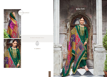 Mandakini Vol 12 Shree Shalika Fashion Dola Jacquard Pant Style Suits