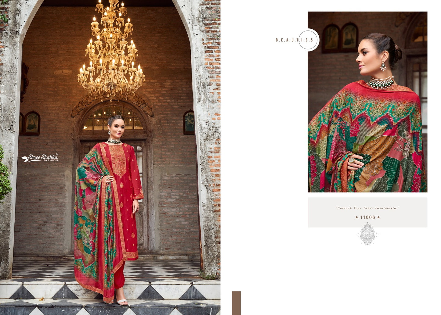 Mandakini Vol 12 Shree Shalika Fashion Dola Jacquard Pant Style Suits