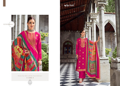 Mandakini Vol 12 Shree Shalika Fashion Dola Jacquard Pant Style Suits
