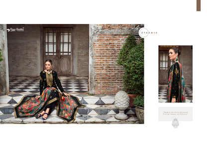 Mandakini Vol 12 Shree Shalika Fashion Dola Jacquard Pant Style Suits