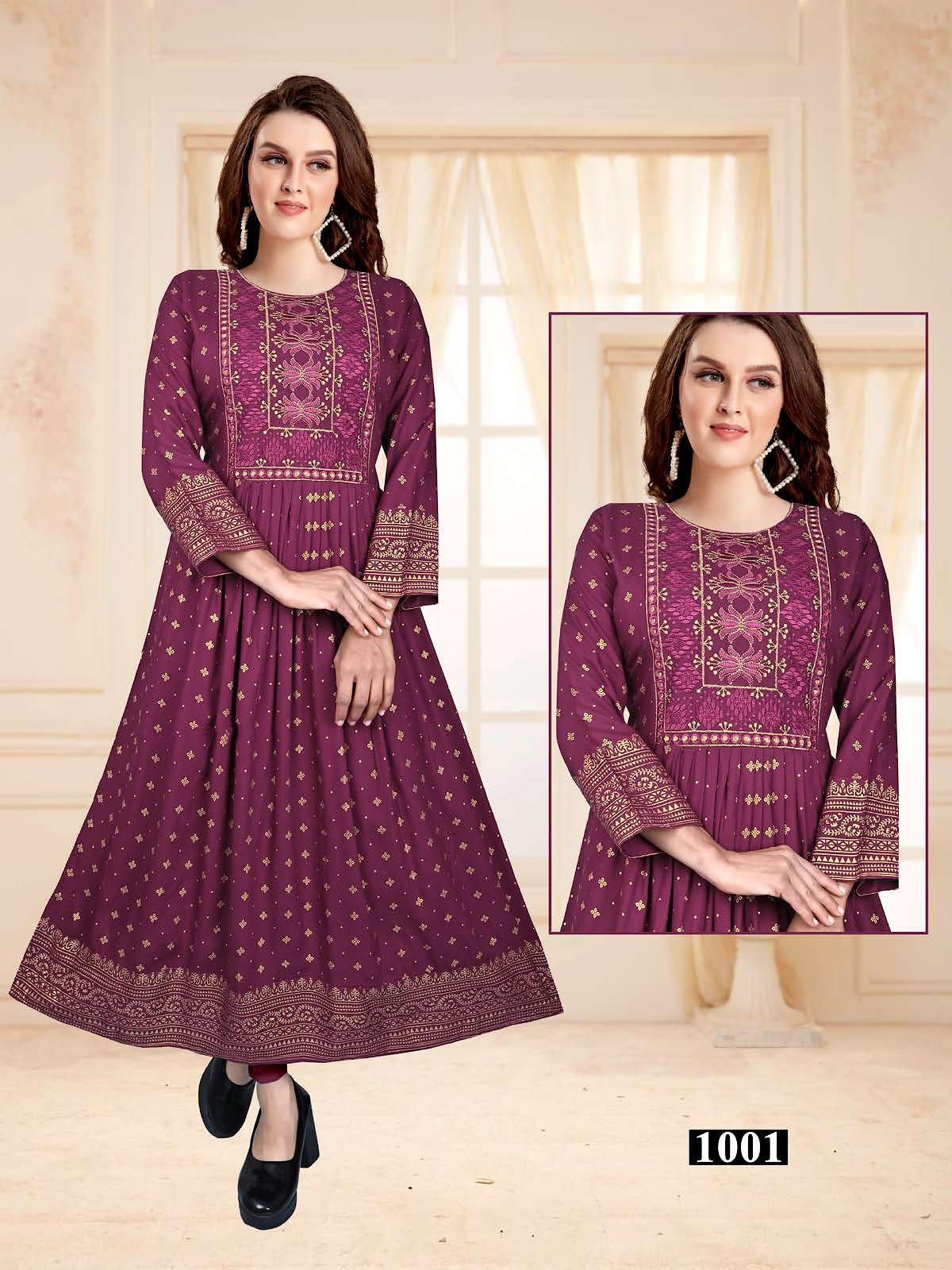 Manju Vol 1 Kavinay Anarkali Kurtis