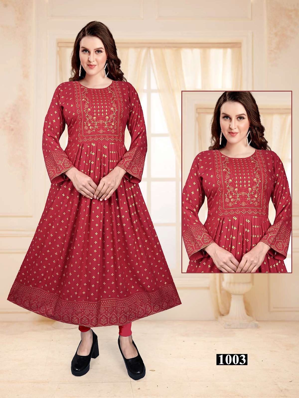 Manju Vol 1 Kavinay Anarkali Kurtis