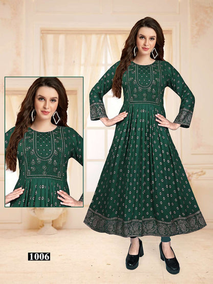 Manju Vol 1 Kavinay Anarkali Kurtis