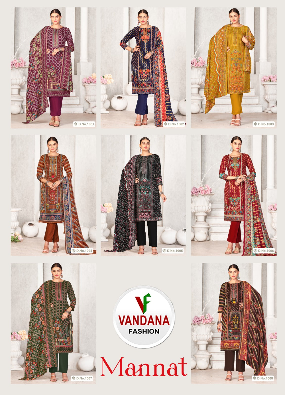 Mannat Vandana Karachi Pashmina Salwar Suits