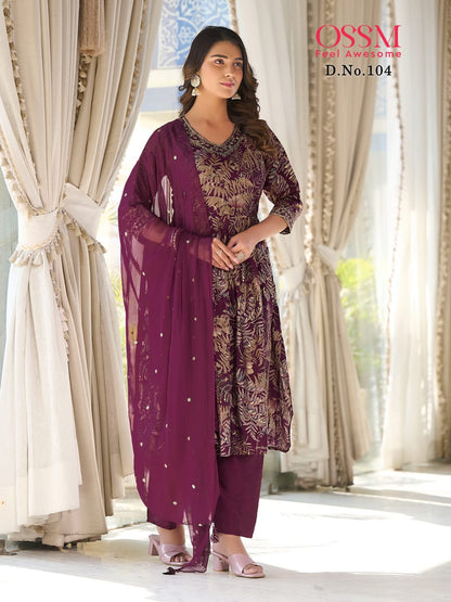 Mannat Vol 1 Ossm Modal Readymade Pant Style Suits