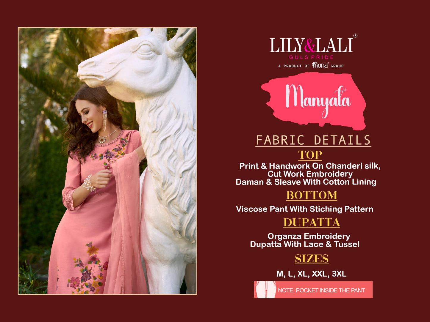 Manyata Lily Lali Chanderi Silk Readymade Pant Style Suits