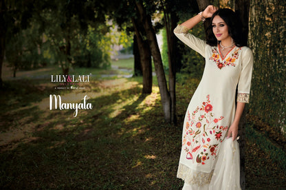 Manyata Lily Lali Chanderi Silk Readymade Pant Style Suits