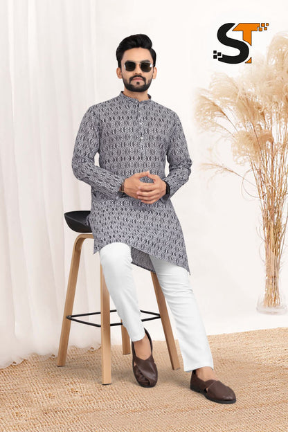 Manyawar Salas Cotton Mens Kurta Pajama