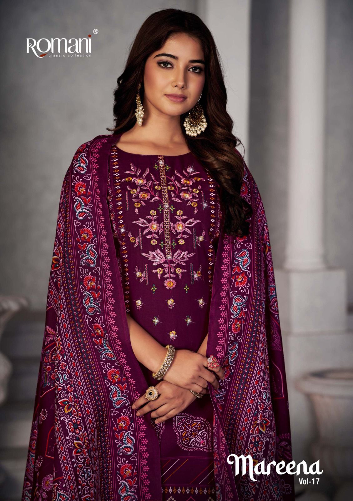 Mareena Vol 17 Romani Soft Cotton Karachi Salwar Suits