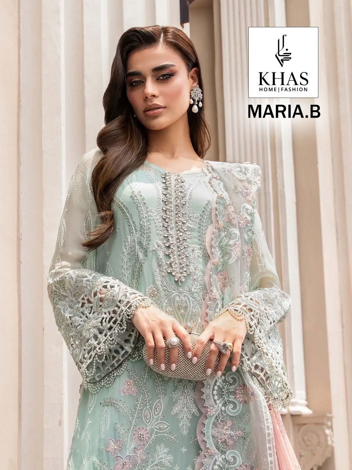 Maria.B Khas Georgette Pakistani Salwar Suits