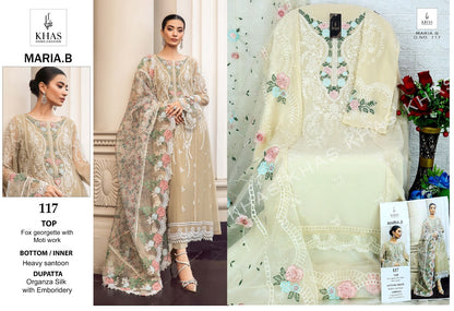 Maria.B Khas Georgette Pakistani Salwar Suits