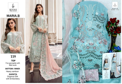 Maria.B Khas Georgette Pakistani Salwar Suits