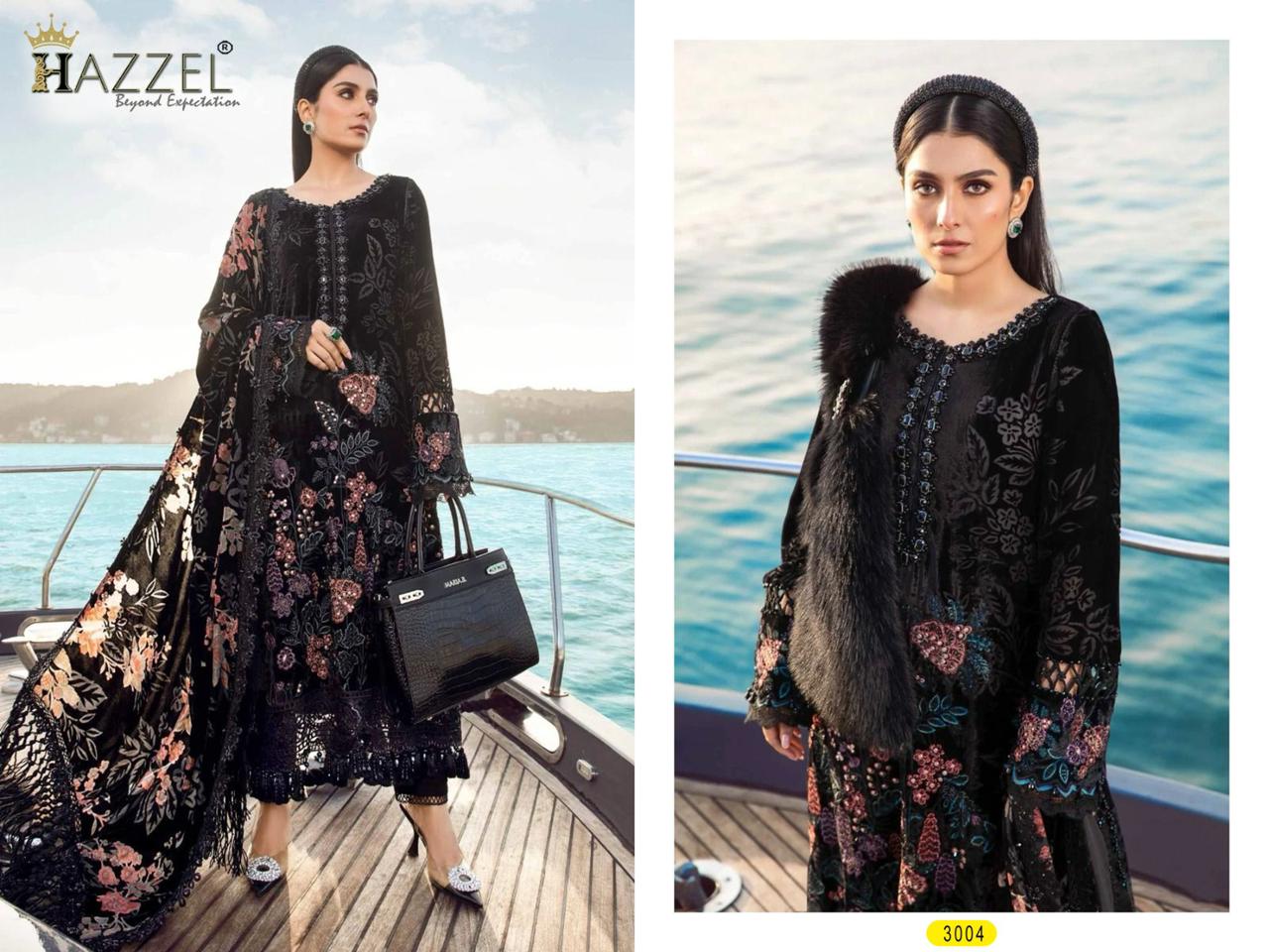 Maria B Embroidered-24 Hazzel Rayon Cotton Pakistani Salwar Suits