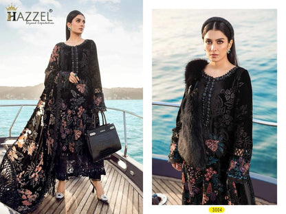 Maria B Embroidered-24 Hazzel Rayon Cotton Pakistani Salwar Suits