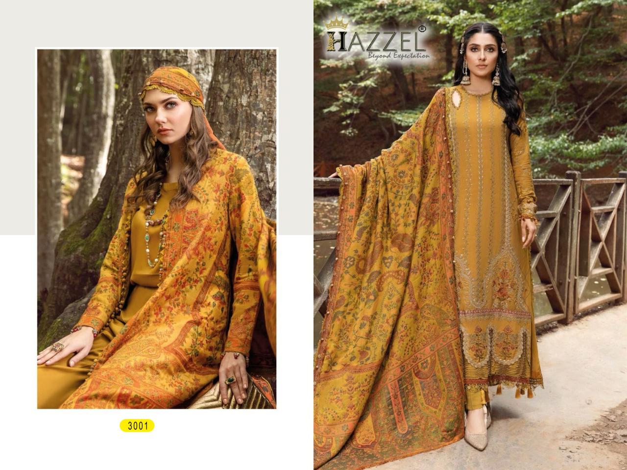 Maria B Embroidered-24 Hazzel Rayon Cotton Pakistani Salwar Suits