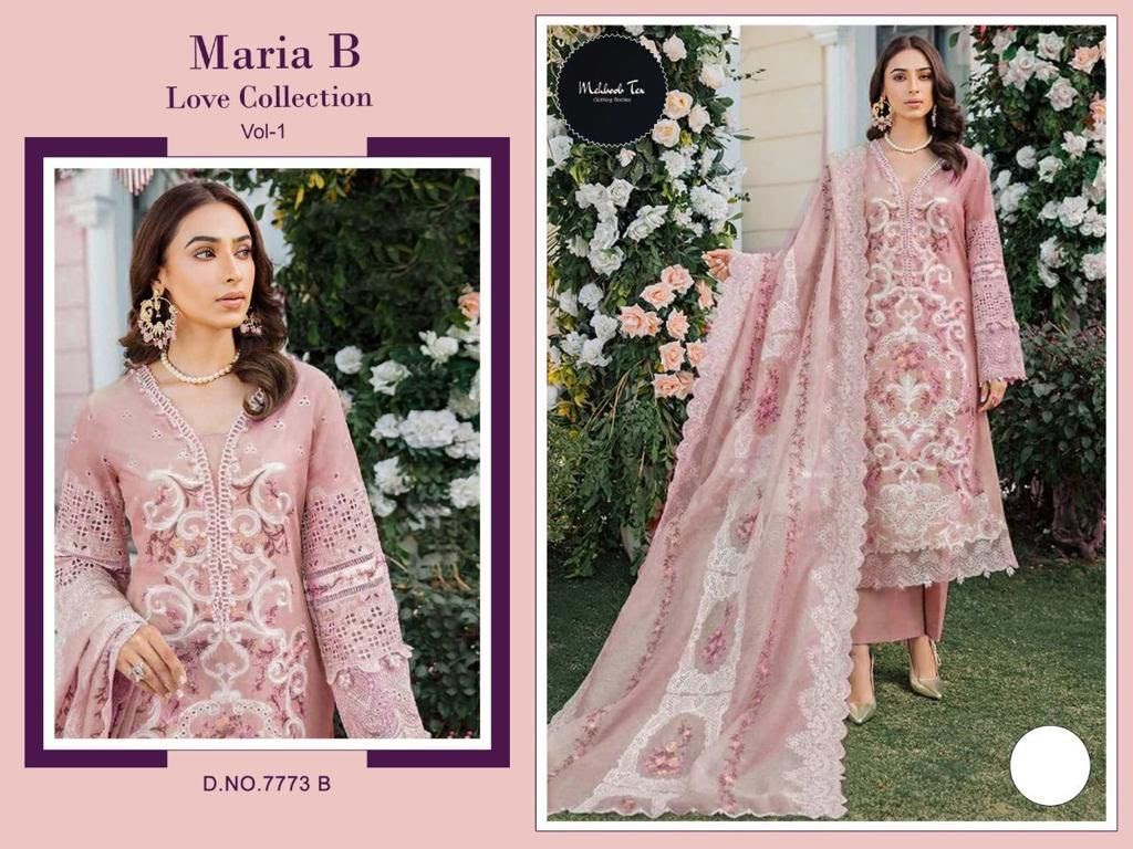 Maria B Love Collection 1074 Mehboob Tex Cotton Pakistani Salwar Suits