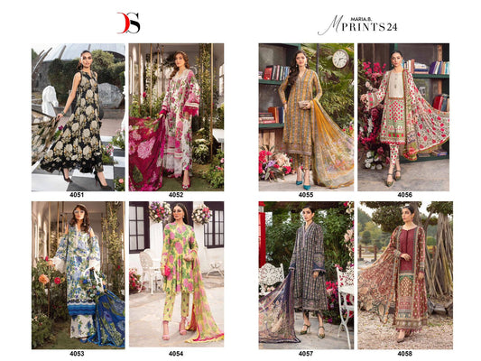 Maria B M Prints 24 Deepsy Cotton Pakistani Patch Work Suits