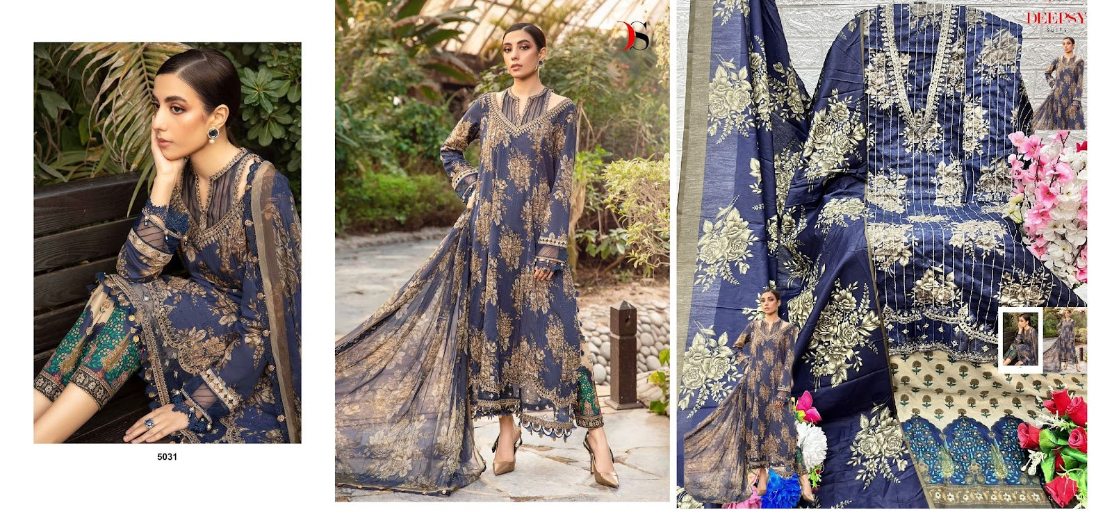 Maria B M Prints 24 Super Hit Deepsy Cotton Pakistani Patch Work Suits