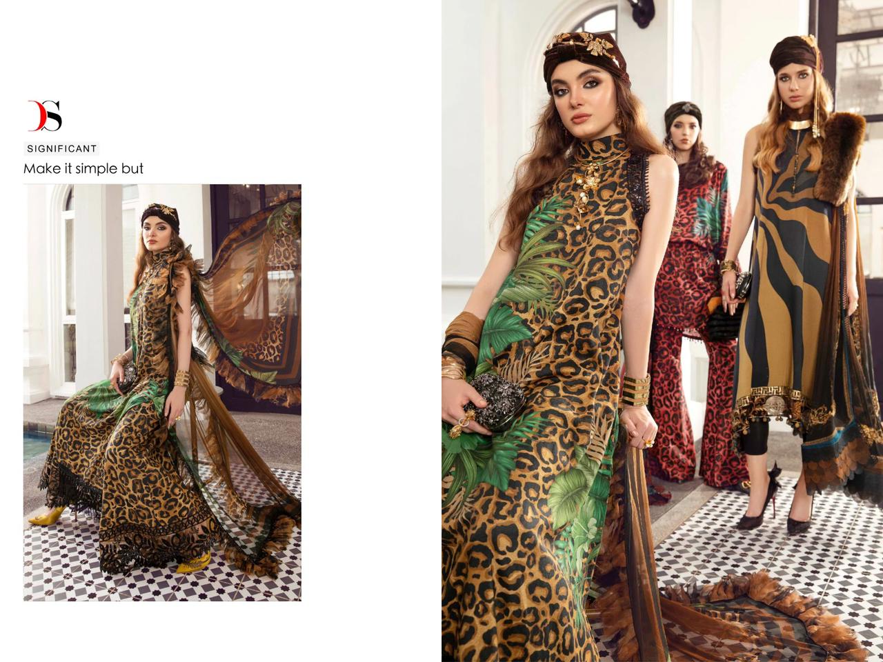 Maria B Print-5 Deepsy Cotton Pakistani Salwar Suits