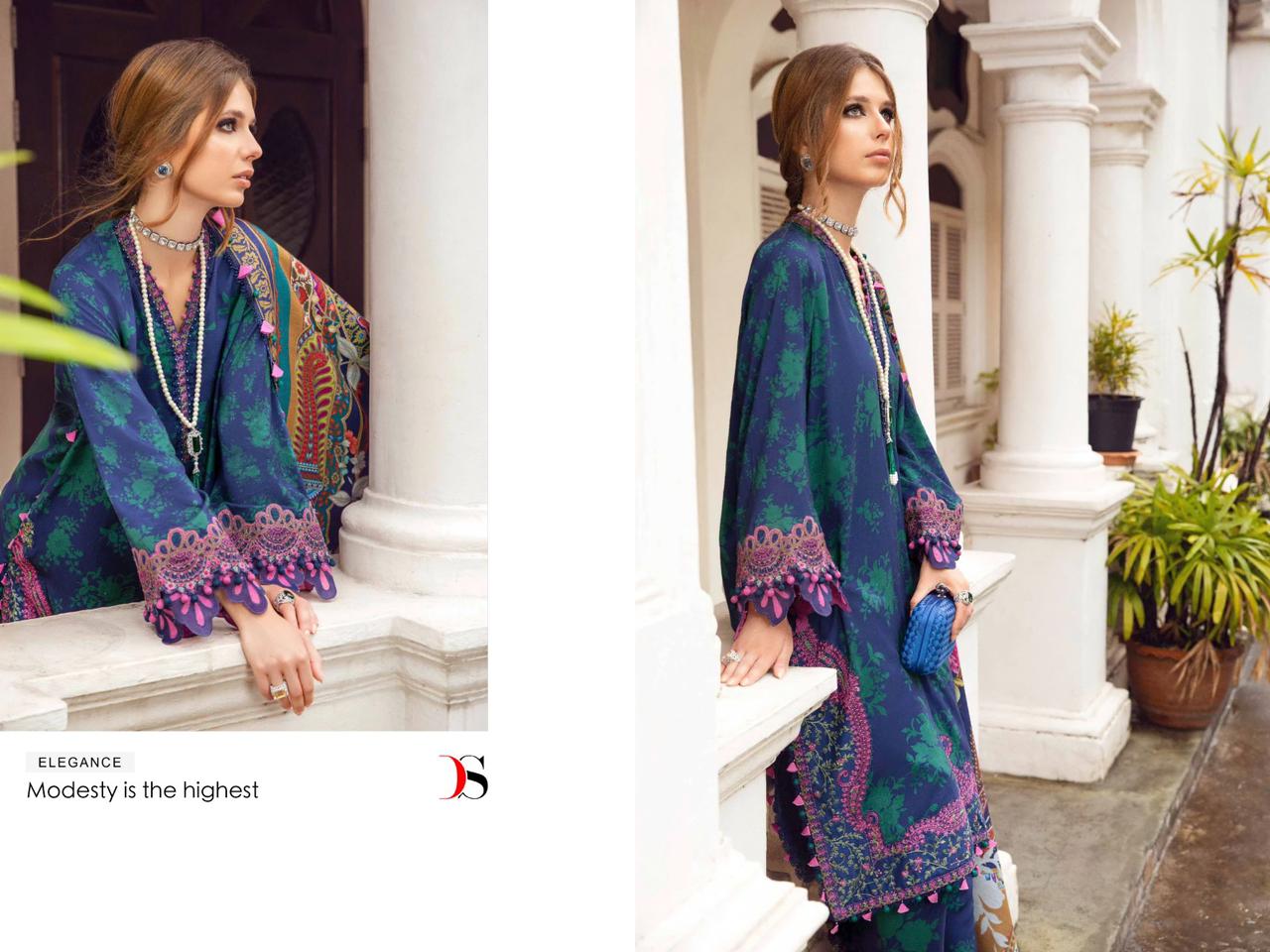 Maria B Print-5 Deepsy Cotton Pakistani Salwar Suits