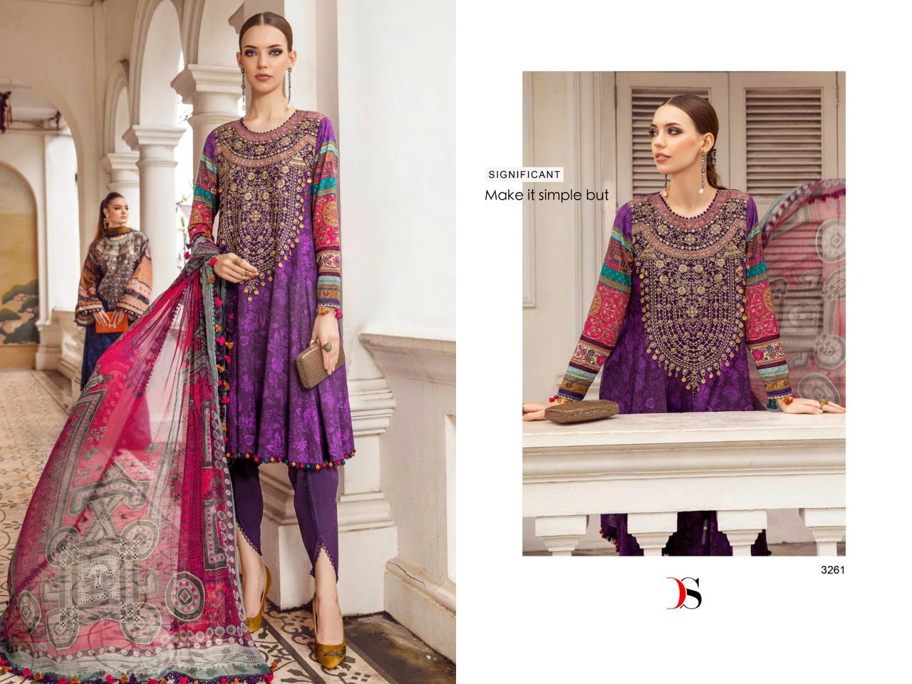 Maria B Print-5 Deepsy Cotton Pakistani Salwar Suits