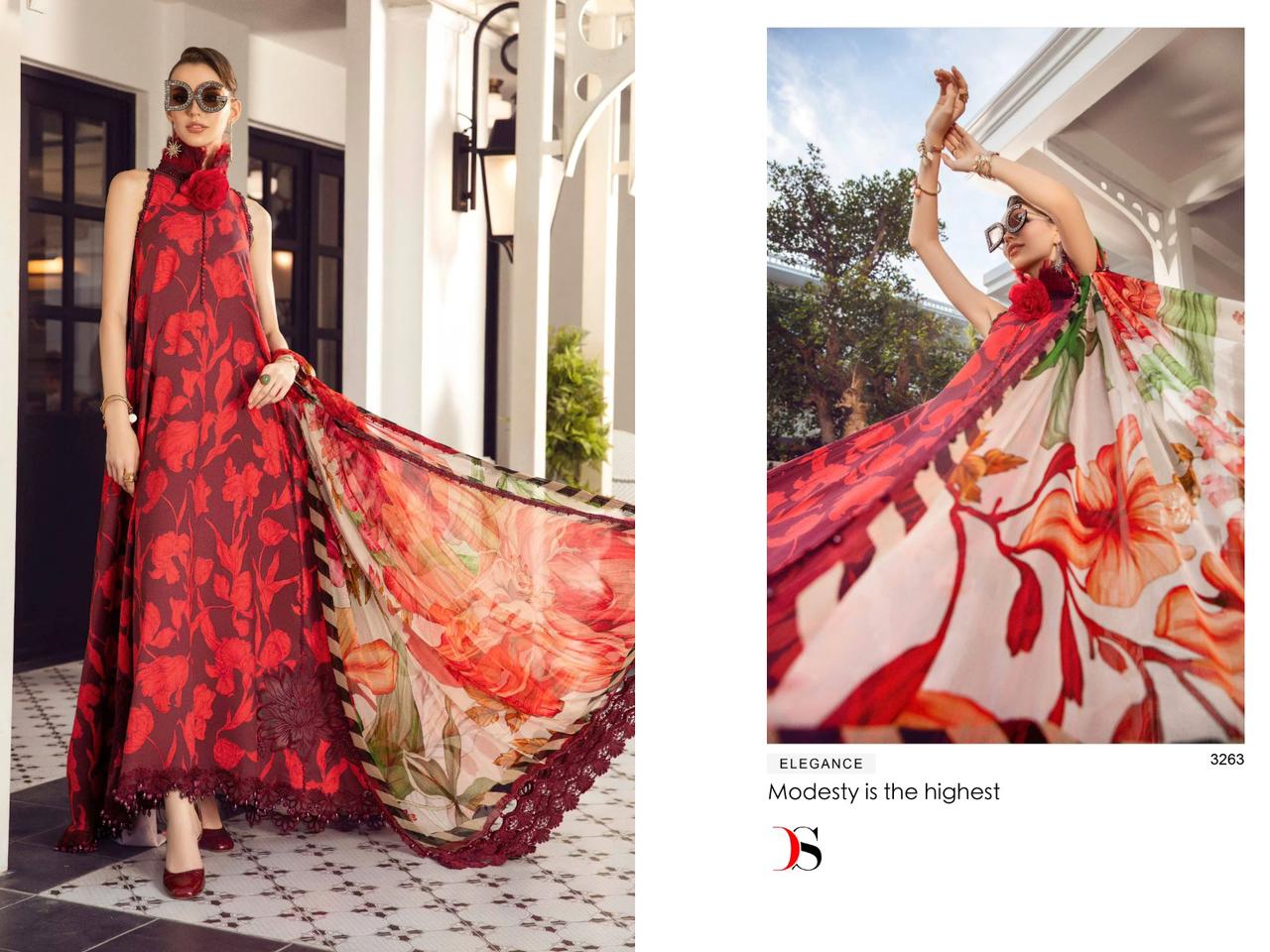 Maria B Print-5 Deepsy Cotton Pakistani Salwar Suits