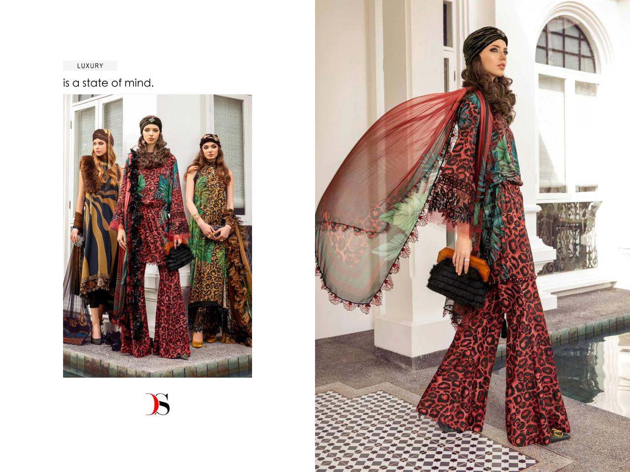 Maria B Print-5 Deepsy Cotton Pakistani Salwar Suits