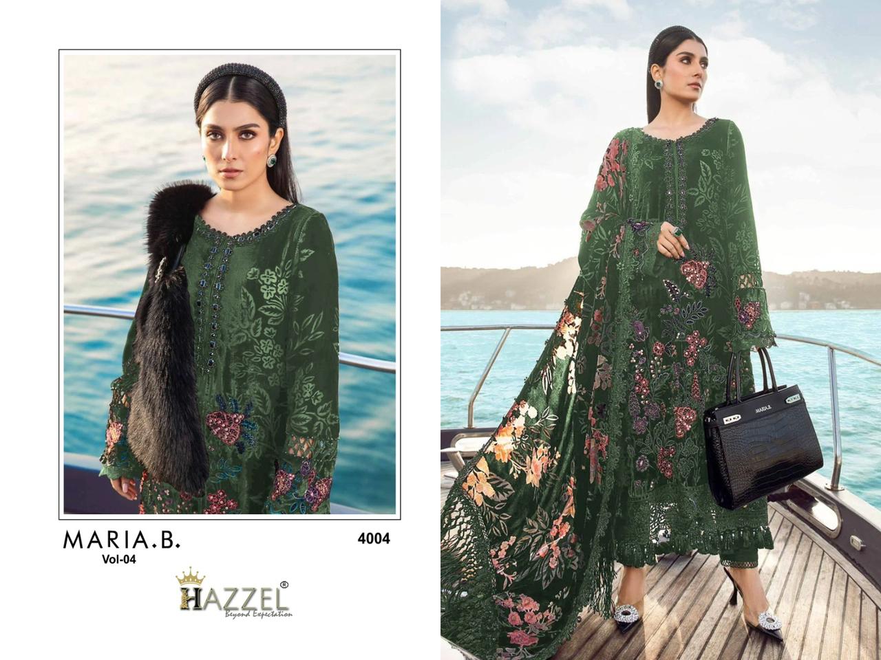 Maria B Vol-4 Hazzel Rayon Cotton Pakistani Salwar Suits