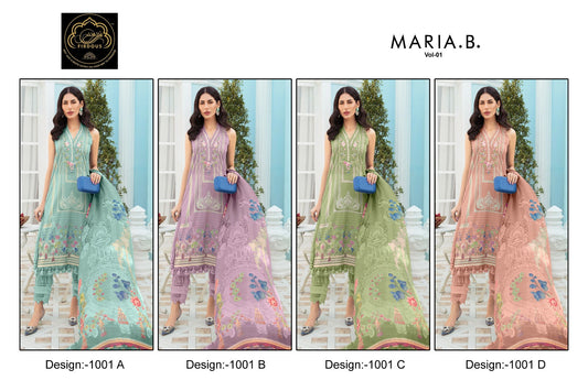 Maria B Vol 1 Firdous Art Cotton Pakistani Patch Work Suits