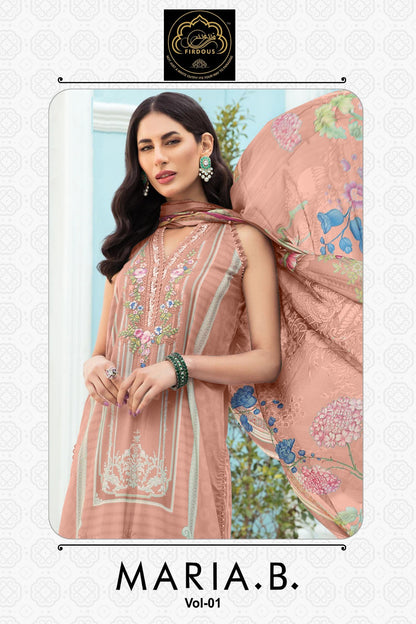 Maria B Vol 1 Firdous Art Cotton Pakistani Patch Work Suits