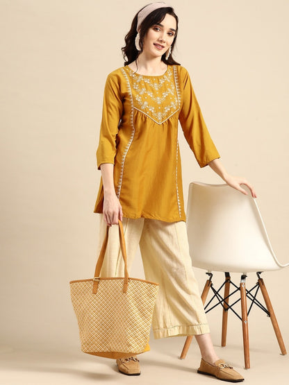 Marina Mahotsav Viscose Designer Long Top