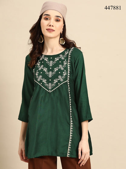 Marina Mahotsav Viscose Designer Long Top