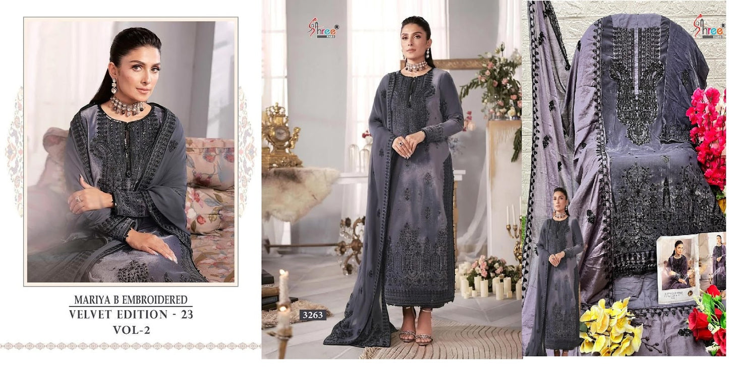Mariya B Embroidered Edition Shree Fabs Velvet Suits