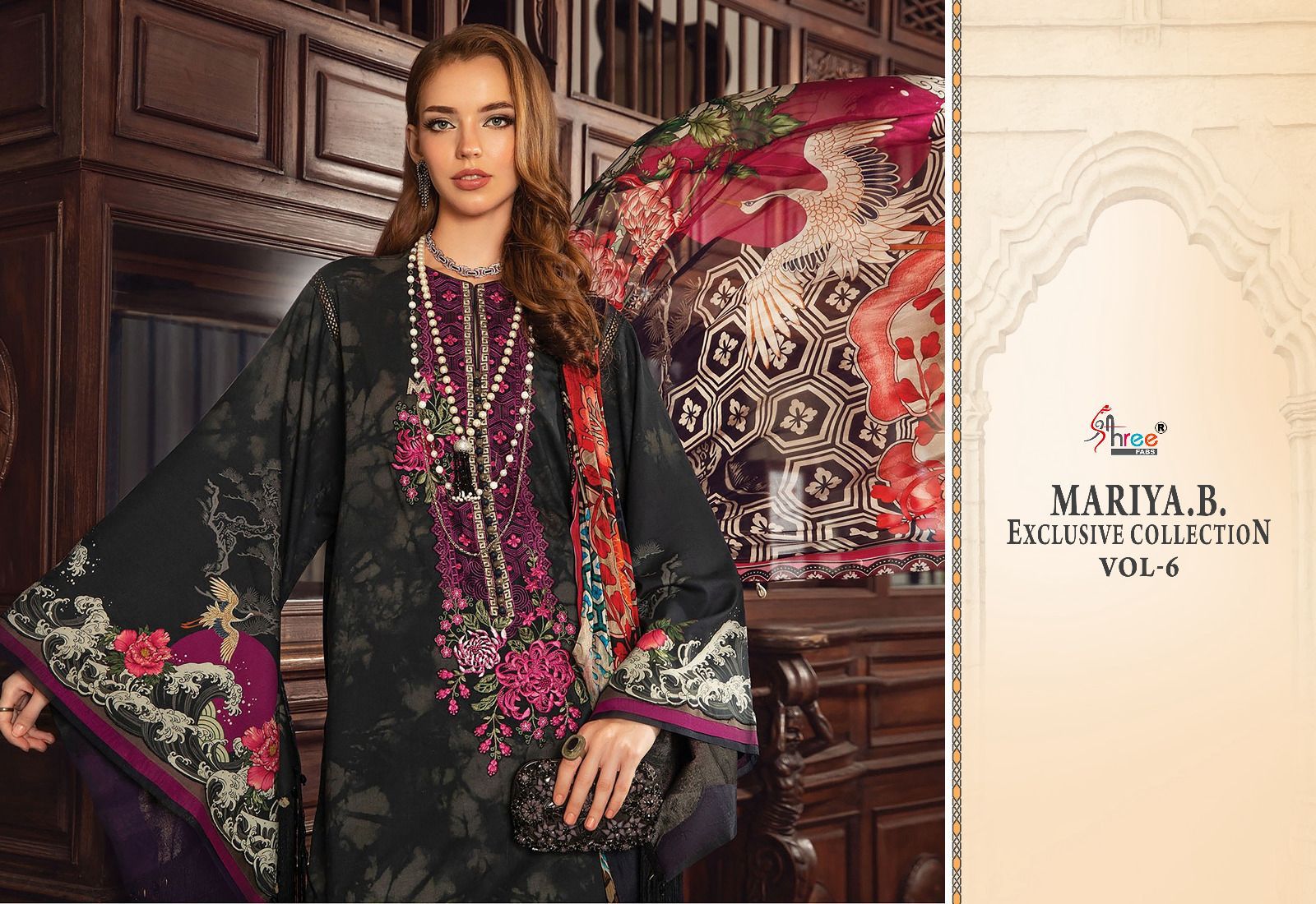Mariya B Exclusive Collection Vol 6 Shree Fabs Cotton Pakistani Salwar Suits