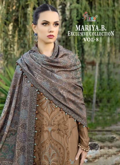 Mariya B Exclusive Collection Vol 8 Shree Fabs Rayon Cotton Pakistani Salwar Suits