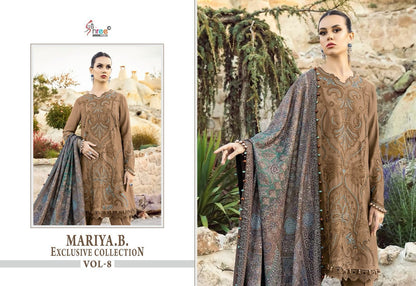 Mariya B Exclusive Collection Vol 8 Shree Fabs Rayon Cotton Pakistani Salwar Suits