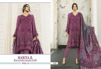 Mariya B Exclusive Collection Vol 8 Shree Fabs Rayon Cotton Pakistani Salwar Suits