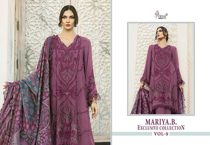 Mariya B Exclusive Collection Vol 8 Shree Fabs Rayon Cotton Pakistani Salwar Suits