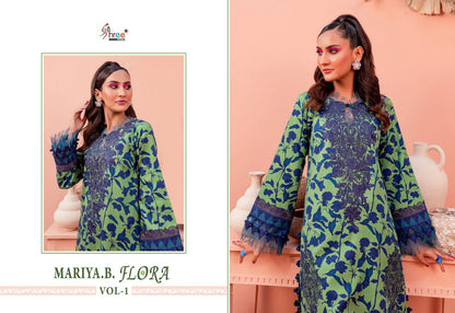 Mariya B Flora Vol 1 Shree Fabs Jaam Cotton Pakistani Salwar Suits