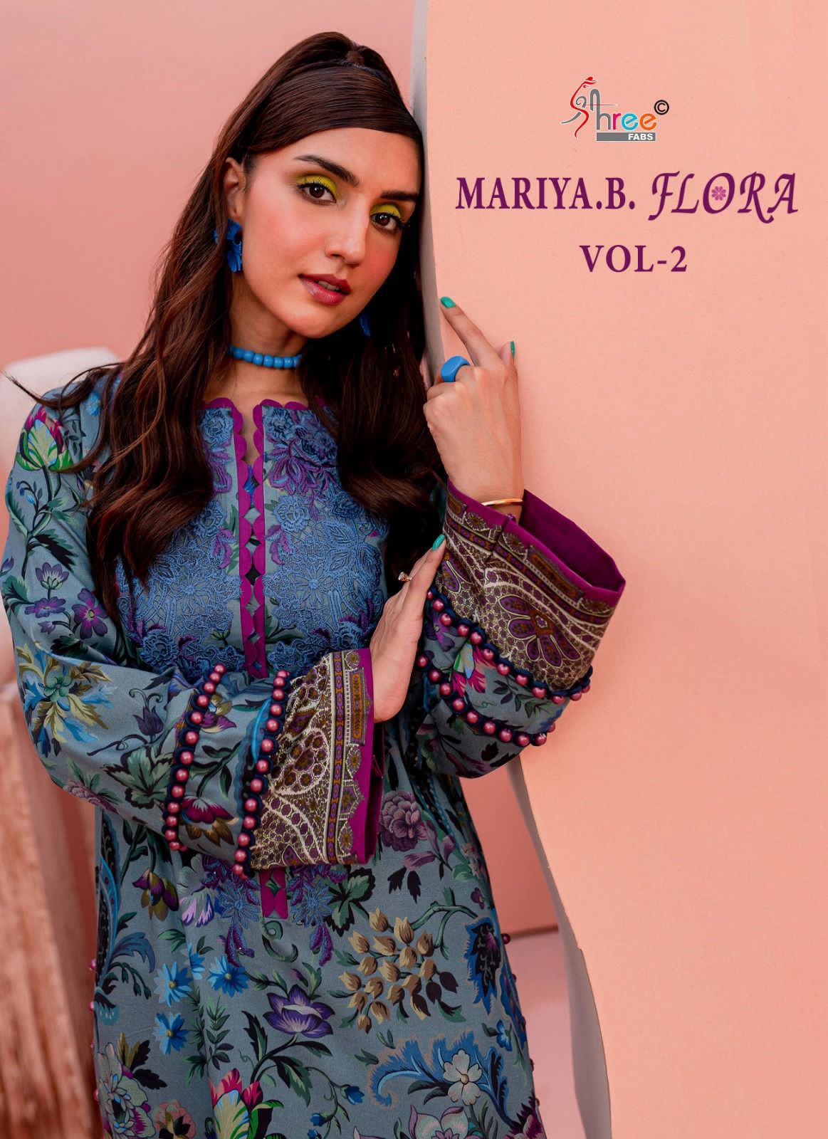 Mariya B Flora Vol 2 Shree Fabs Jaam Cotton Pakistani Salwar Suits