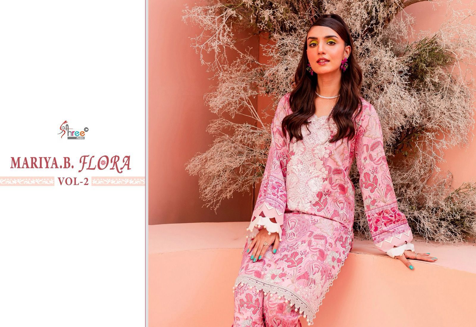 Mariya B Flora Vol 2 Shree Fabs Jaam Cotton Pakistani Salwar Suits