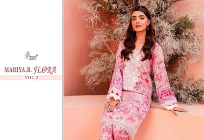 Mariya B Flora Vol 2 Shree Fabs Jaam Cotton Pakistani Salwar Suits
