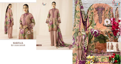 Mariya B Hit Color 3331 Shree Fabs Cotton Pakistani Salwar Suits
