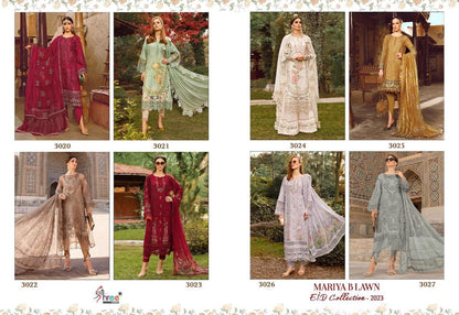 Mariya B Lawn Eid Collection-2023 Shree Fabs Lawn Cotton Pakistani Patch Work Suits
