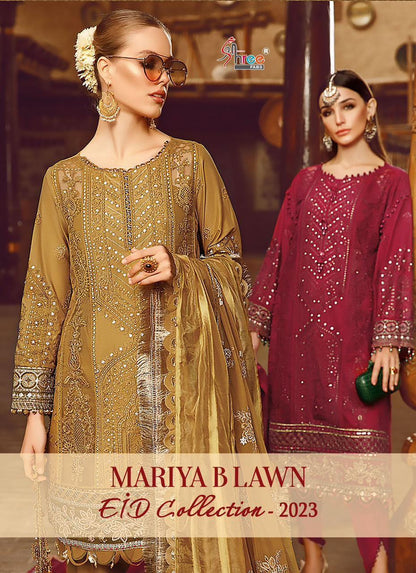 Mariya B Lawn Eid Collection-2023 Shree Fabs Lawn Cotton Pakistani Patch Work Suits