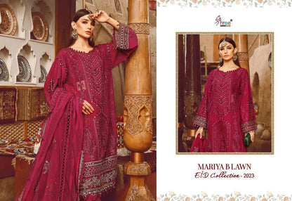 Mariya B Lawn Eid Collection-2023 Shree Fabs Lawn Cotton Pakistani Patch Work Suits
