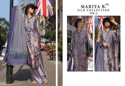 Mariya B Silk Vol 5 Nx Shree Fabs Japan Satin Pakistani Salwar Suits