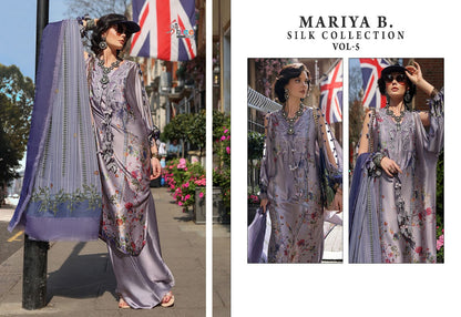 Mariya B Silk Vol 5 Shree Fabs Satin Pakistani Salwar Suits